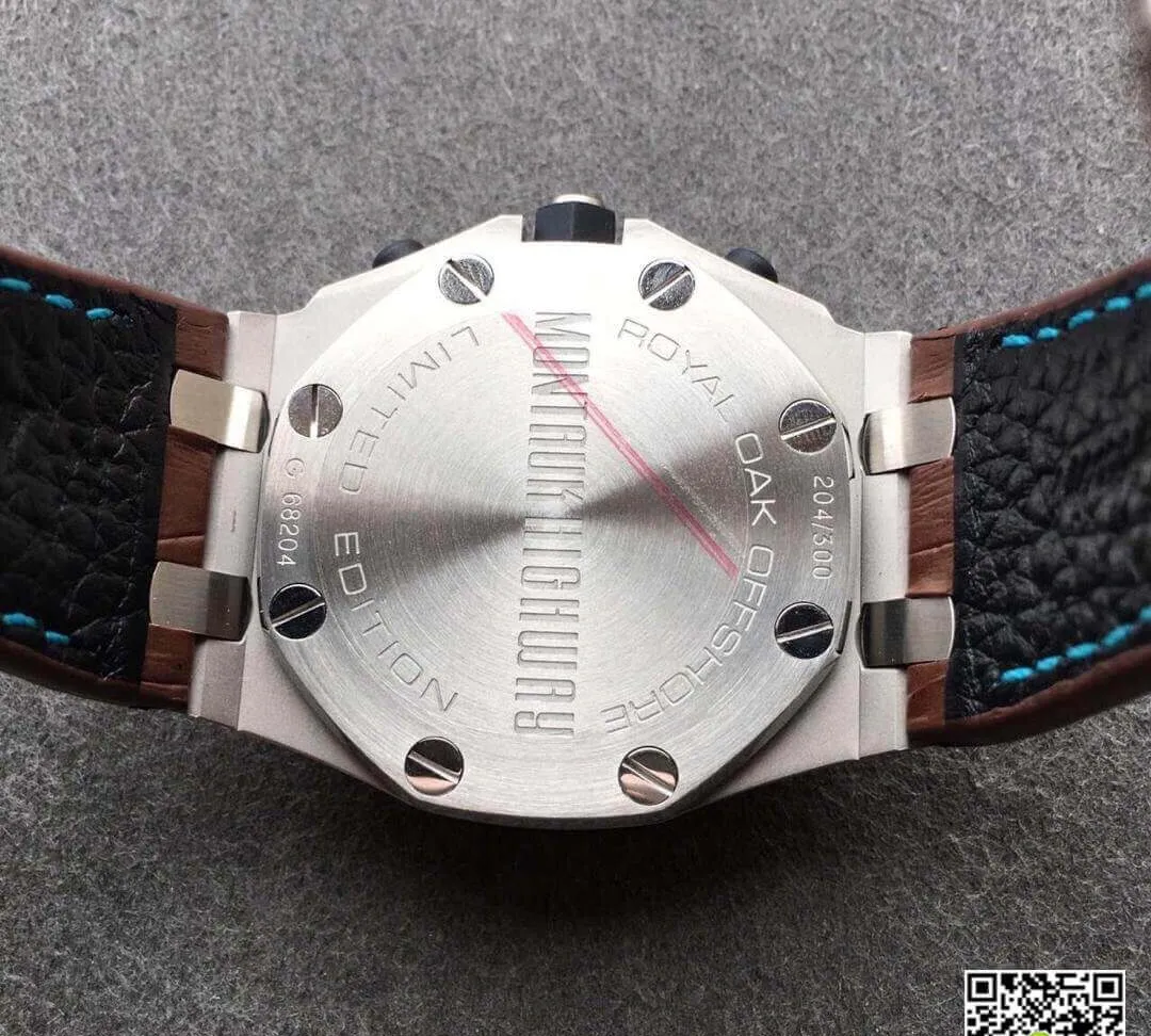 Audemars Piguet Royal Oak Offshore 26187ST.OO.D801CR.01 JF Factory 1:1 Best Edition Replica Watch Brown Leather Strap